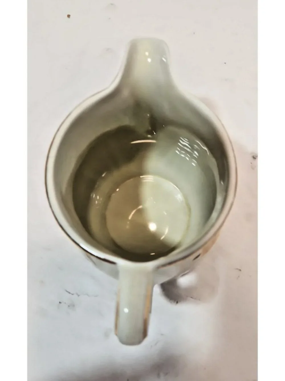 Vintage Hall's Jewel Tea Autumn Leaf Mary Dunbar Rayed Creamer Grease Bowl & Lid